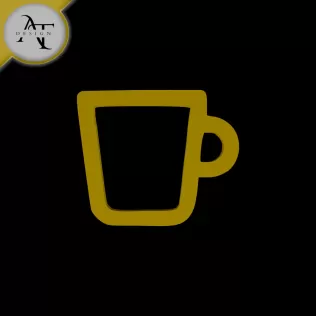 Simple Coffee Cup Symbol - 2D Art