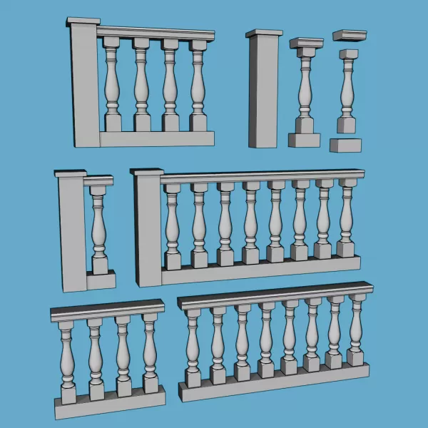 Balustrade Kit - Model preview 1