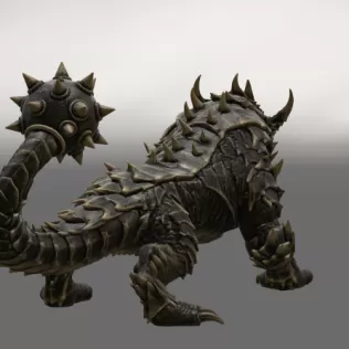 Abyssal Ironclad Dragon STL File for 3D Print - Model thumbnail 8