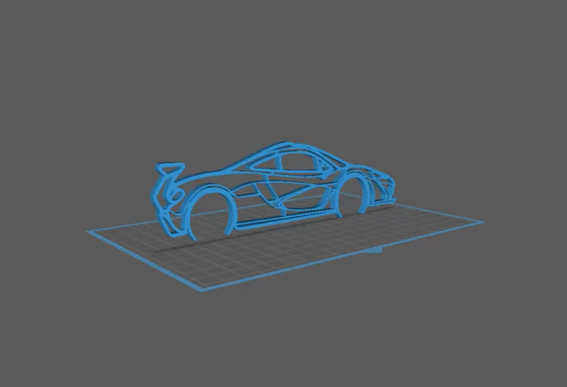 McLaren - P1 Wall Art - Model preview 1