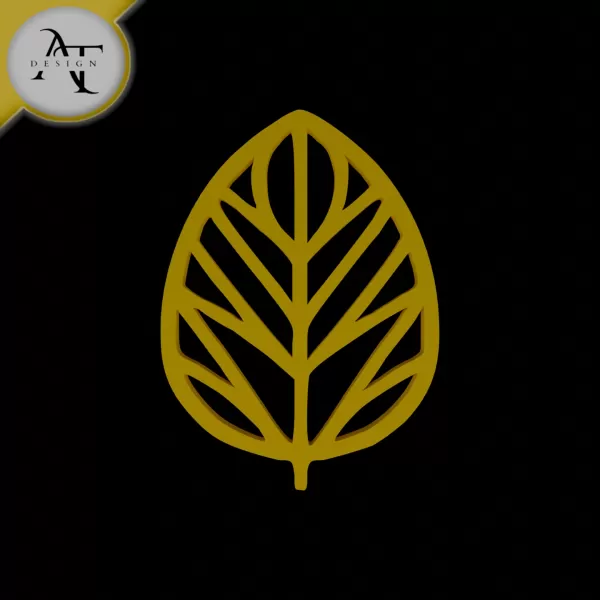 Simple Leaf Symbol - 2D Art - Model preview 1