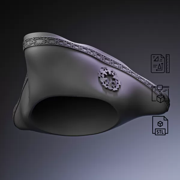 Three-Cornered Pirate Hat #RoZ - Model preview 1