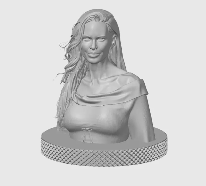 Hilary Swank 3D Bust Print - Model preview 3