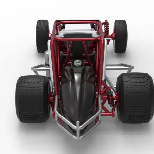 Dirt Silver Crown Car Scale 1:25 - Model thumbnail 17