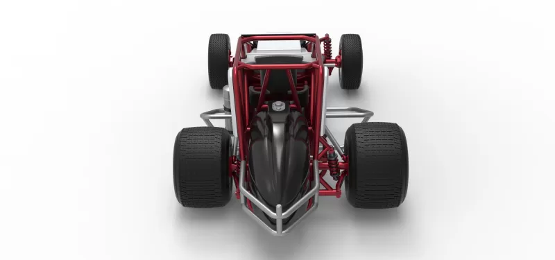 Dirt Silver Crown Car Scale 1:25 - Model preview 17