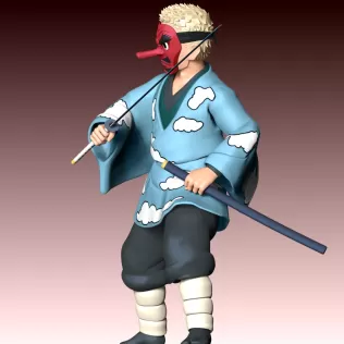 Sakonji Urokodaki - Demon Slayer - Model thumbnail 6