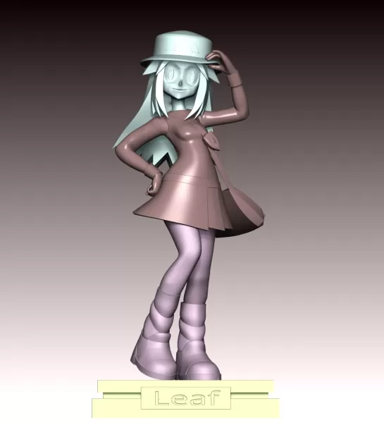 Leaf - Pokemon - Model preview 11