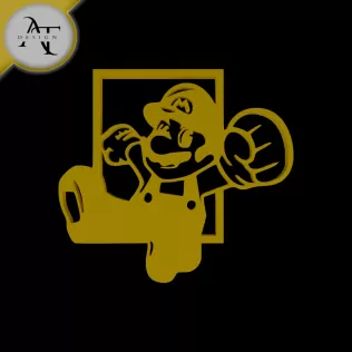 Super Mario - Silhouette - 2D Wall Art Decor