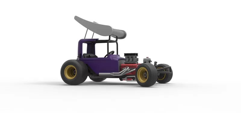 Vintage Winged Supermodified for Dirt while turning Scale 1:25 - Model preview 25