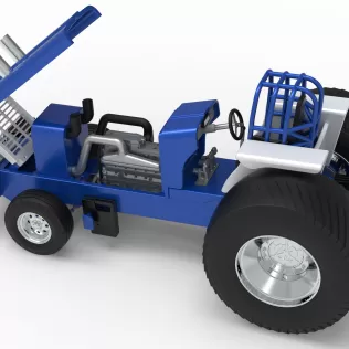 Pro Stock Pulling Tractor Version 5 Scale 1:25 - Model thumbnail 26