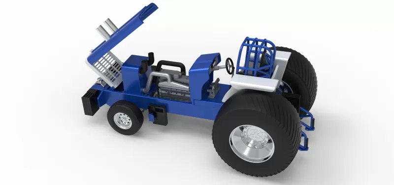 Pro Stock Pulling Tractor Version 5 Scale 1:25 - Model preview 26