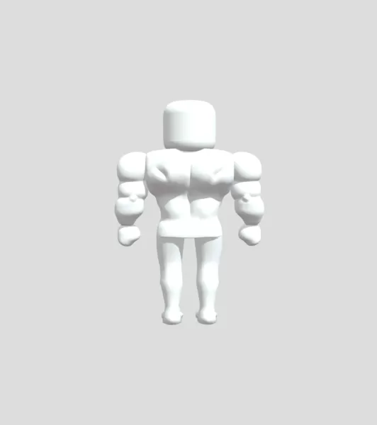 Superhero remade with cool muscles - Model preview 3