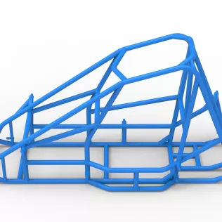 Frame of Quarter Midget Scale 1:16 - Model thumbnail 7