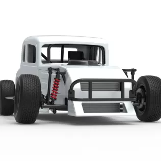 Canadian vintage modified stock car Scale 1:25 - Model thumbnail 27