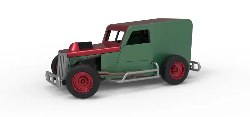 Dwarf car while turning Scale 1:25 - Model preview 1