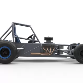 Vintage Dirt Modified stock car Base Version 5 Scale 1:25 - Model thumbnail 20