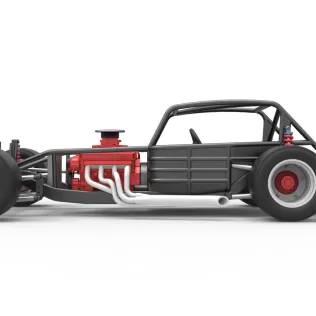 Vintage Asphalt Modified stock car Base V5 Scale 1:25 - Model thumbnail 9