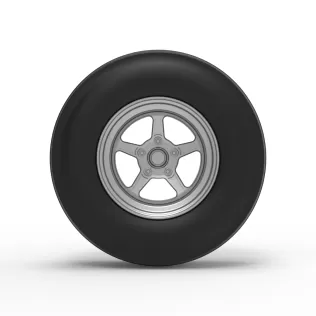 Front tractor wheel Version 5 Scale 1:25 - Model thumbnail 5