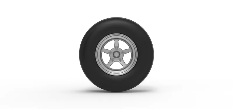 Front tractor wheel Version 5 Scale 1:25 - Model preview 5