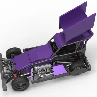 New Zealand Superstock car Version 4 Scale 1:25 - Model thumbnail 4