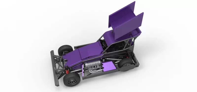 New Zealand Superstock car Version 4 Scale 1:25 - Model preview 4