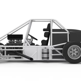 Experimental Pavement Silver Crown Car Base Version 3 Scale 1:25 - Model thumbnail 9