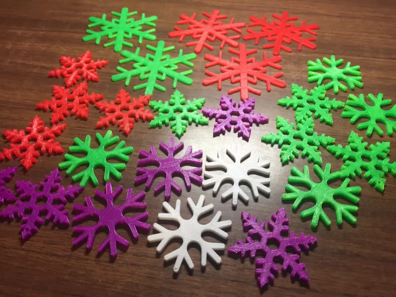 Snowflake hristmasdecorations - Model preview 8