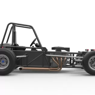 Vintage Dirt Modified stock car Base Version 4 Scale 1:25 - Model thumbnail 20