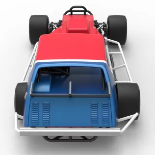 Vintage Asphalt Modified stock car V10 Scale 1:25 - Model thumbnail 17