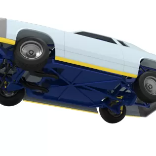IMCA Stock car while turning Version 2 Scale 1:25 - Model thumbnail 3