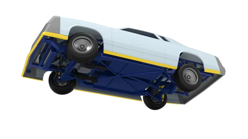 IMCA Stock car while turning Version 2 Scale 1:25 - Model preview 3
