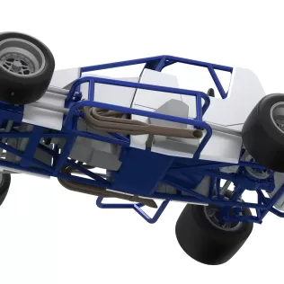 Pavement Silver Crown Car Scale 1:25 - Model thumbnail 3