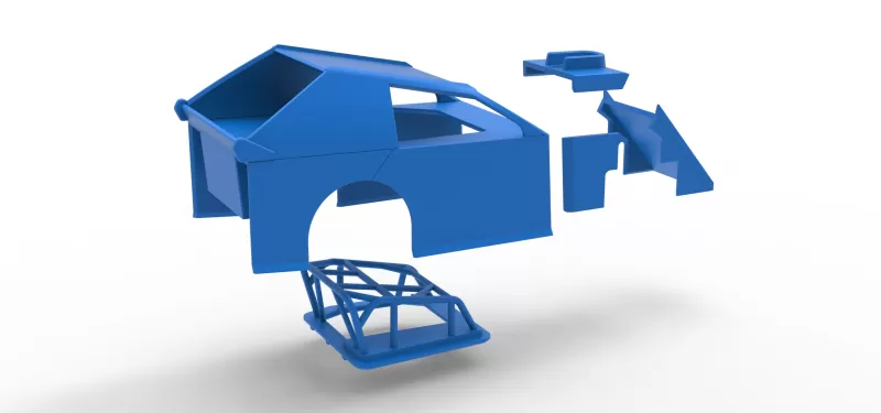 Shell of Mod Lite Race car Scale 1:25 - Model preview 27