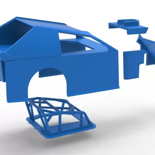 Shell of Mod Lite Race car Scale 1:25 - Model thumbnail 27