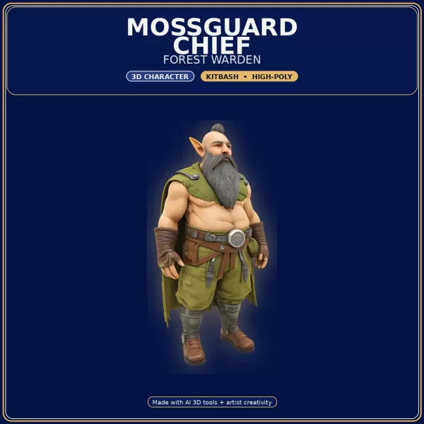 Stylized Elf Hero Pack – 10 Character Variants | Kitbash | - Model preview 16