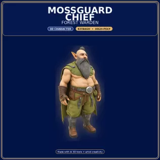 Stylized Elf Hero Pack – 10 Character Variants | Kitbash | - Model thumbnail 16