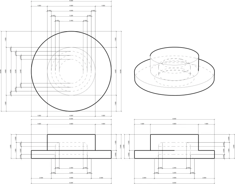 LEGO Baseplate 1X1 - Model preview 4