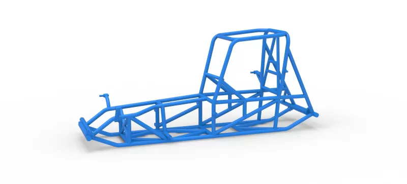 Frame of Vintage Pavement Sprint car Scale 1:25 - Model preview 1