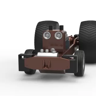 Pro Stock Pulling Tractor Base Scale 1:25 - Model thumbnail 5