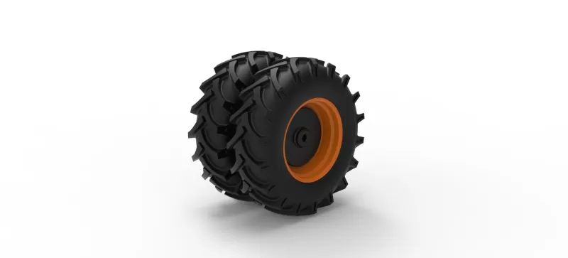 Front wheel of Racing Combine Harvester Version 2 Scale 1:25 - Model preview 9