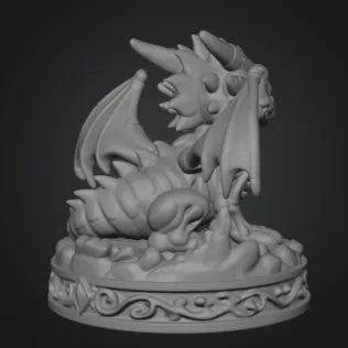 Baby Skeleton Dragon STL File for 3D Print - Model thumbnail 11