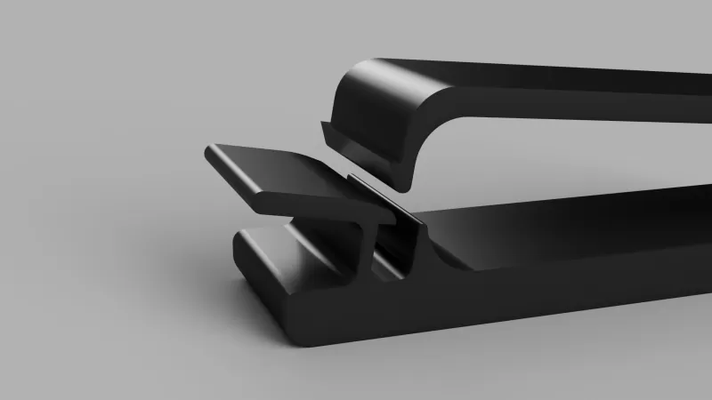 Flexible Snap-on Cable Management Clip - Model preview 2