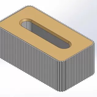 ✨ Premium Tissue Box Holder – Elegant Sliding Lock Design 🧻 - Model thumbnail 3