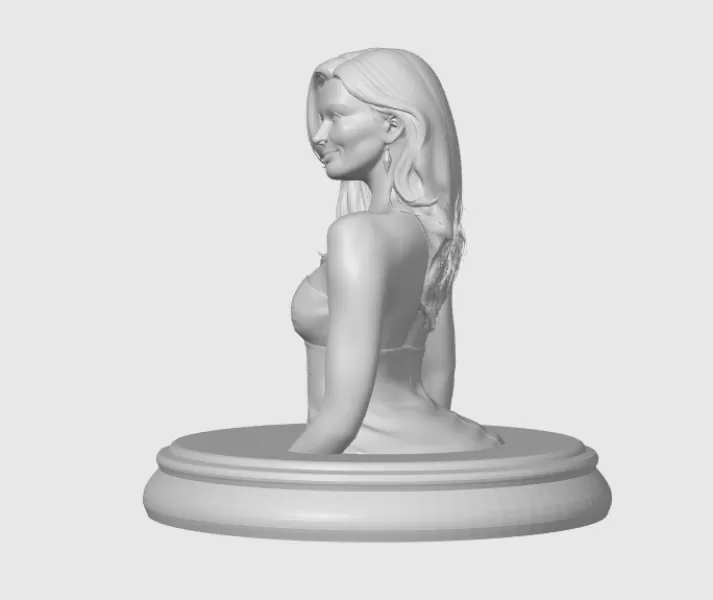 Catherine Zeta-Jones 3D Bust - Model preview 3