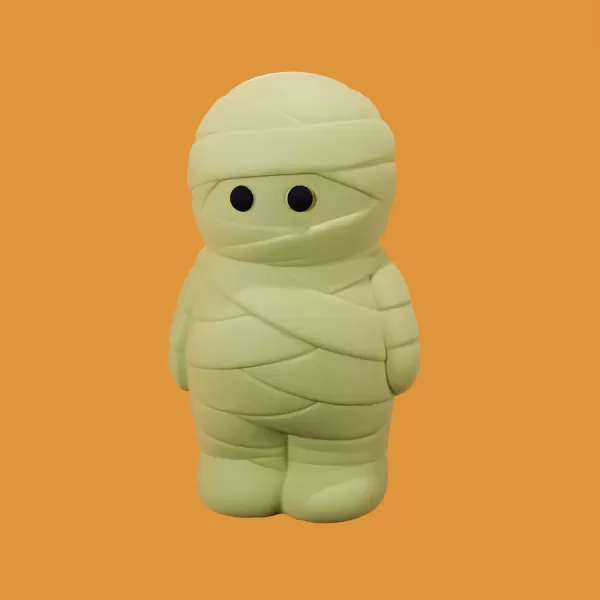 Chibi Mummy 3D Printed Mold (STL) - Model preview 4