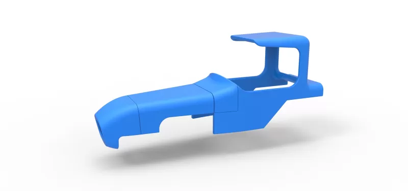 Shell of Vintage Supermodified stock car Scale 1:25 - Model preview 1