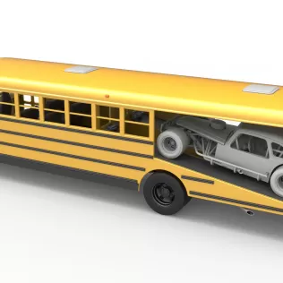 Vintage Transporter truck for Race car Version 6 Scale 1:25 - Model thumbnail 5