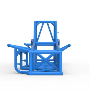 Frame of Vintage Supermodified stock car Version 3 Scale 1:25 - Model thumbnail 5