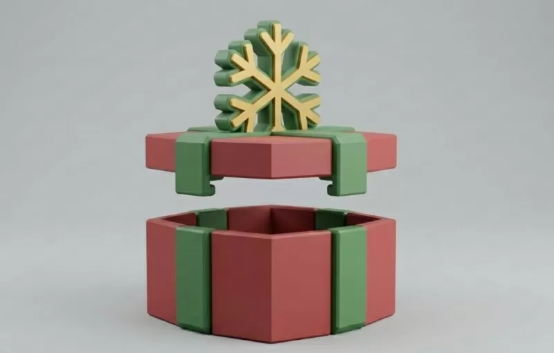 Snowflake box - Model preview 1