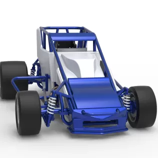 Pavement Silver Crown Car Scale 1:25 - Model thumbnail 26